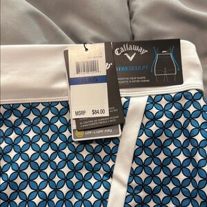 Callaway Blue and White Patterned Skort